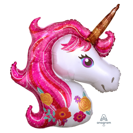 Floral Unicorn Balloon