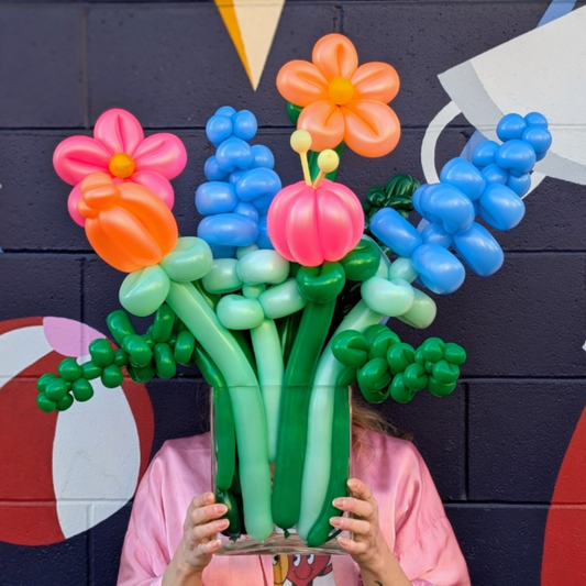 Bright Balloon Flower Bouquet