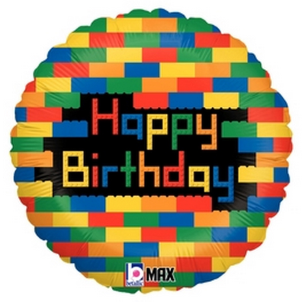 Birthday Blocks Balloon