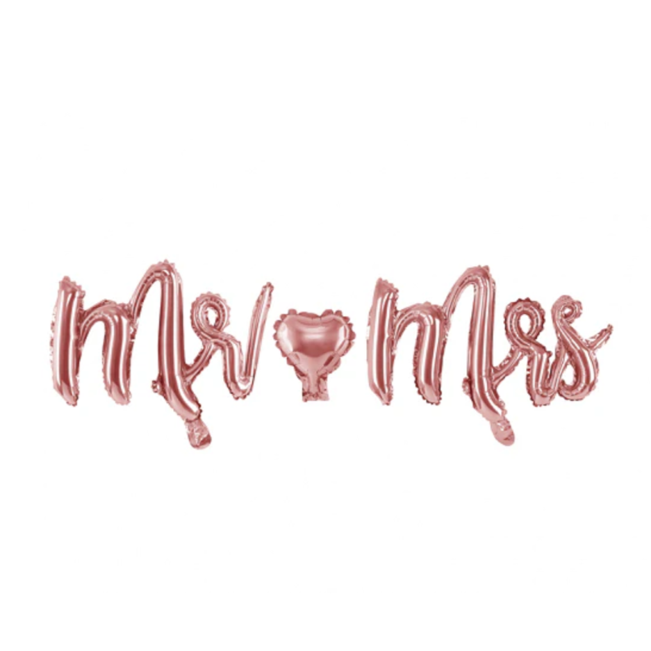 Rose Gold Mr & Mrs Air-filled Balloon