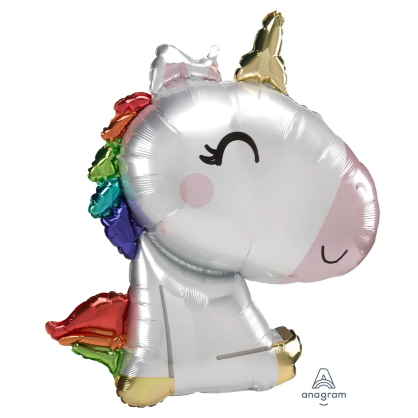 Satin Sitting Unicorn Balloon