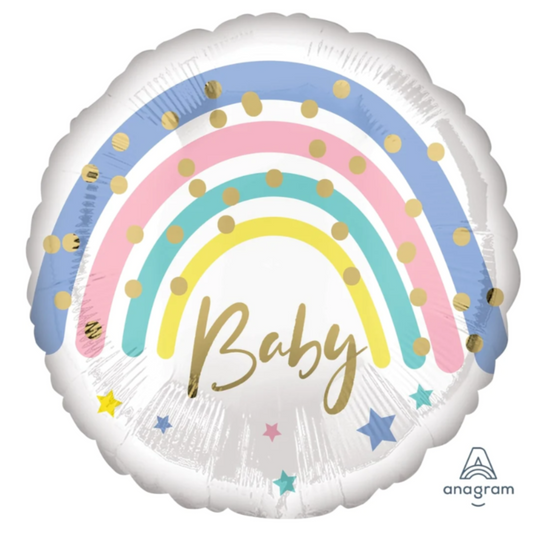 Pastel Rainbow Baby Balloon