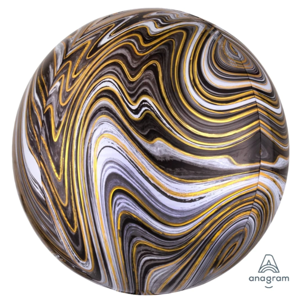 Black Marblez Orbz Balloon