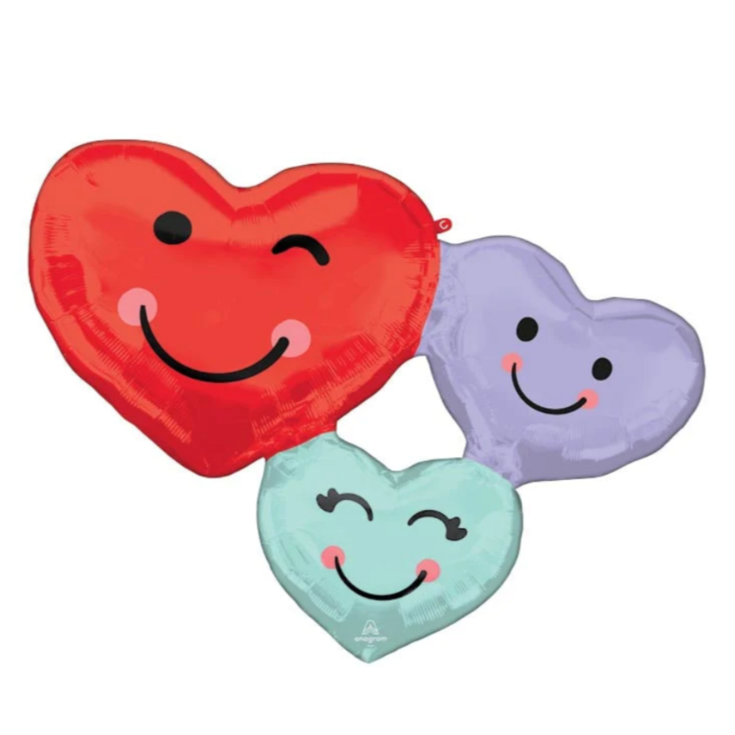 Cute Hearts Trio Balloon
