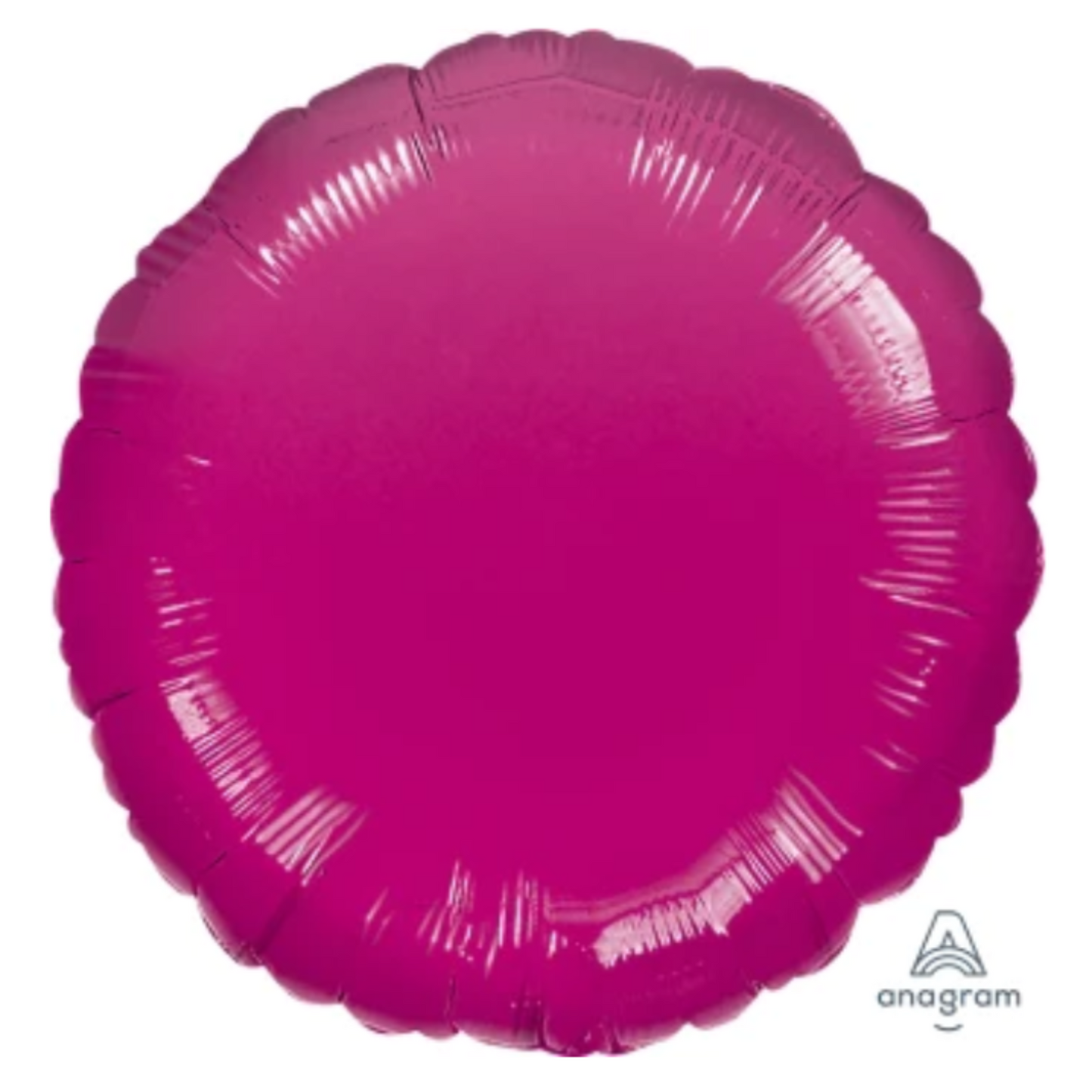 Metallic Fuchsia Round Foil Balloon