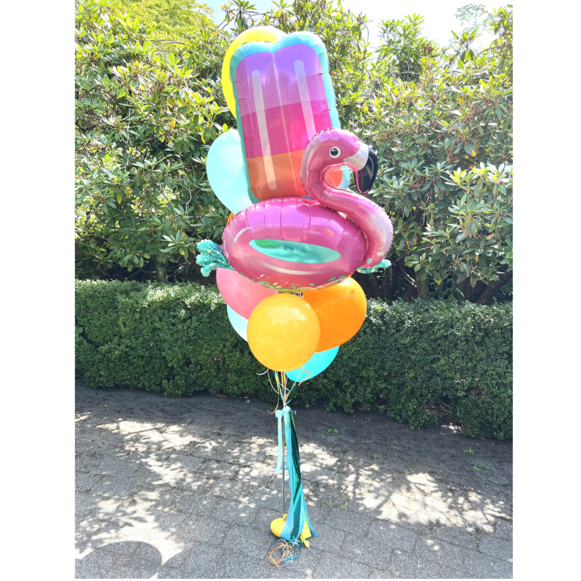 Medium Bouquet w/ Two Large Foil Balloons