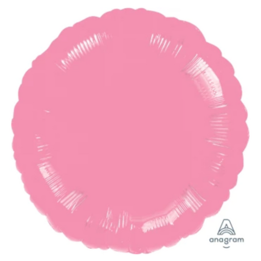 Metallic Pastel Pink Round Foil Balloon