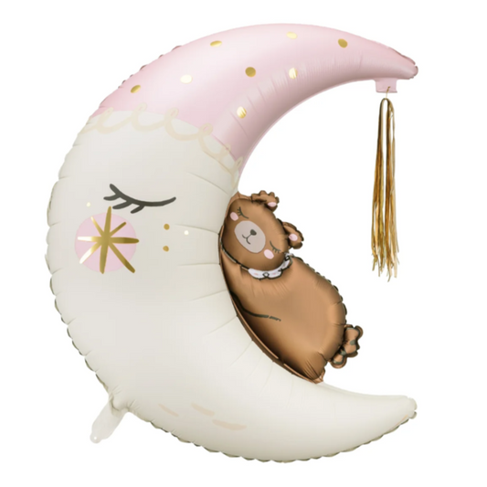 Teddy Bear On The Moon Balloon