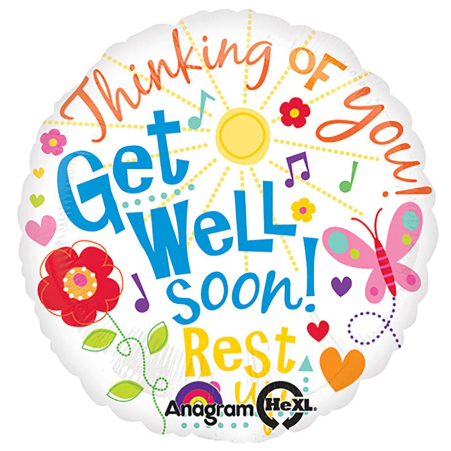 Thinking of You! Get Well Soon! Balloon