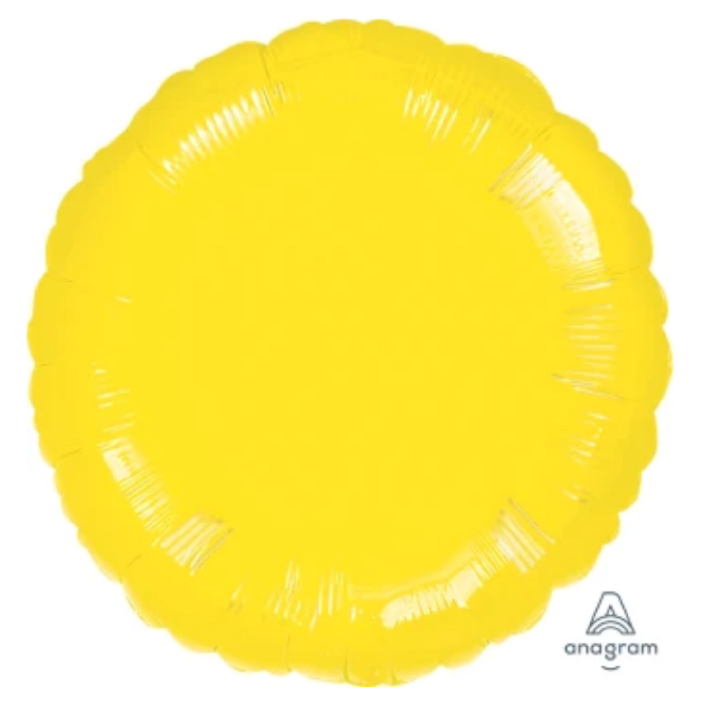 Metallic Yellow Round Foil Balloon