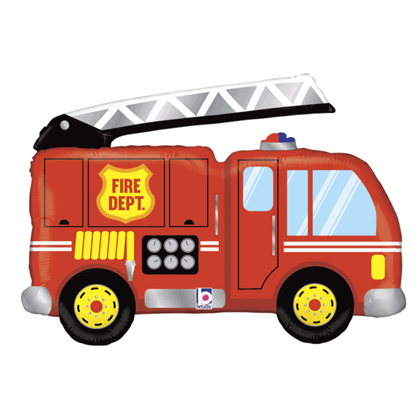 Fire Truck Foil Balloon