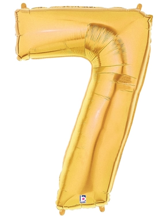 40" Gold Number Balloons