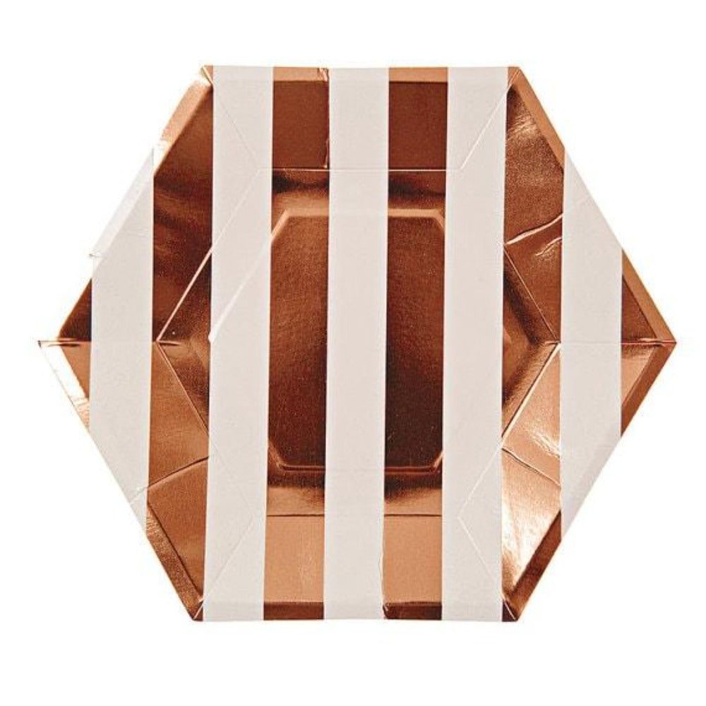 Striped Metallic Plate