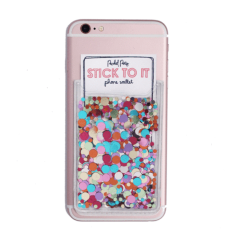 Confetti phone wallet