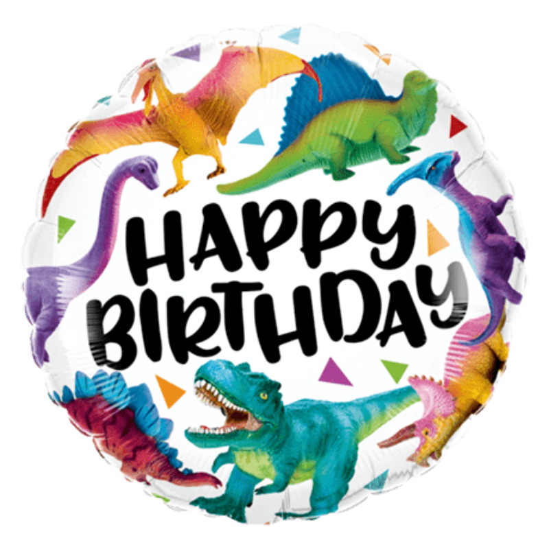 Dinosaur Happy Birthday Balloon