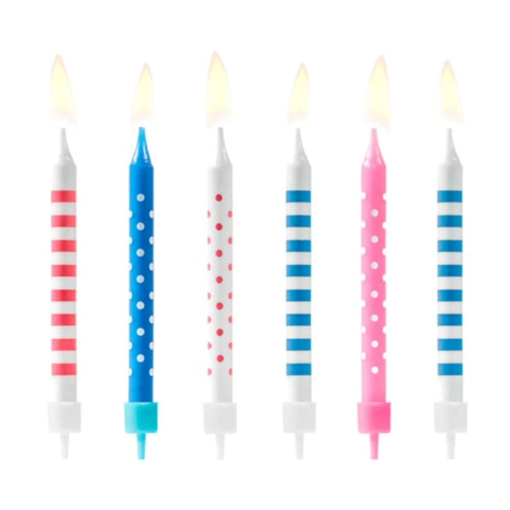 Dots and Stripes Candles