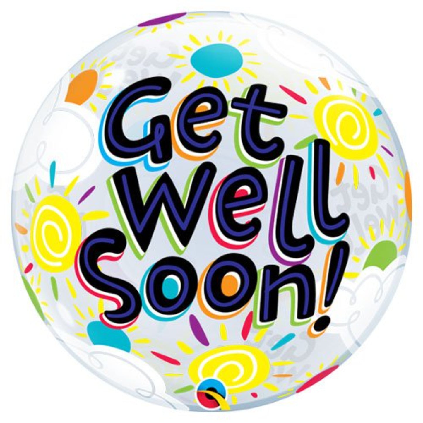 Get Well Soon Bubbles Balloon