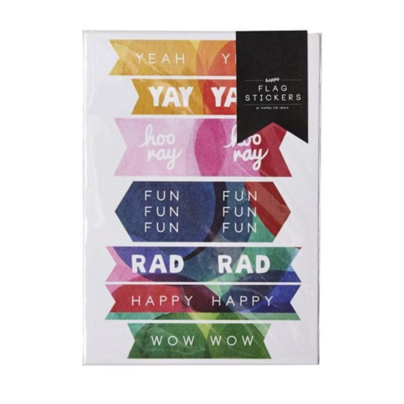Happy Flag Stickers