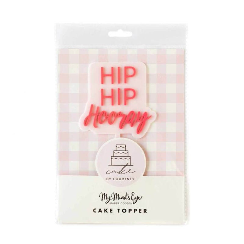 Hip Hip Hooray Cake Topper
