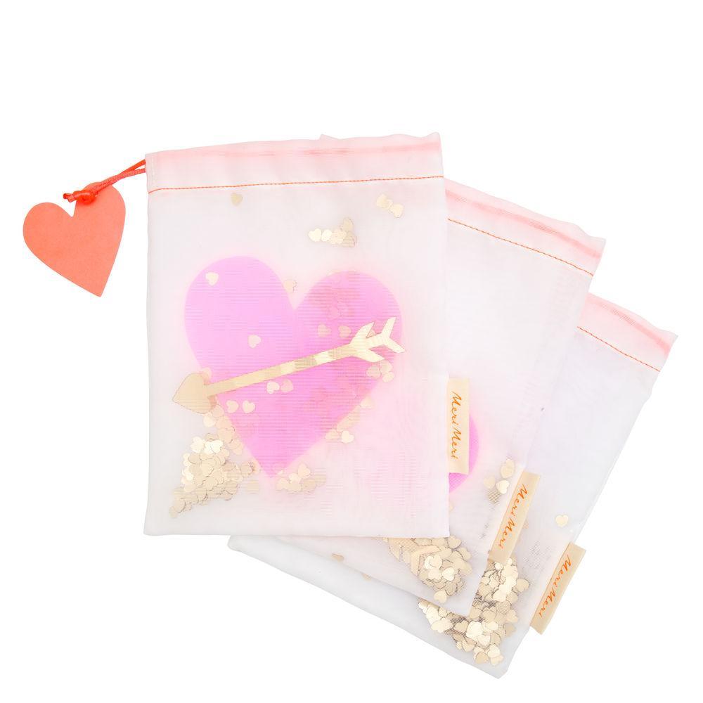 Hearts Shaker Gift Bag 3pk