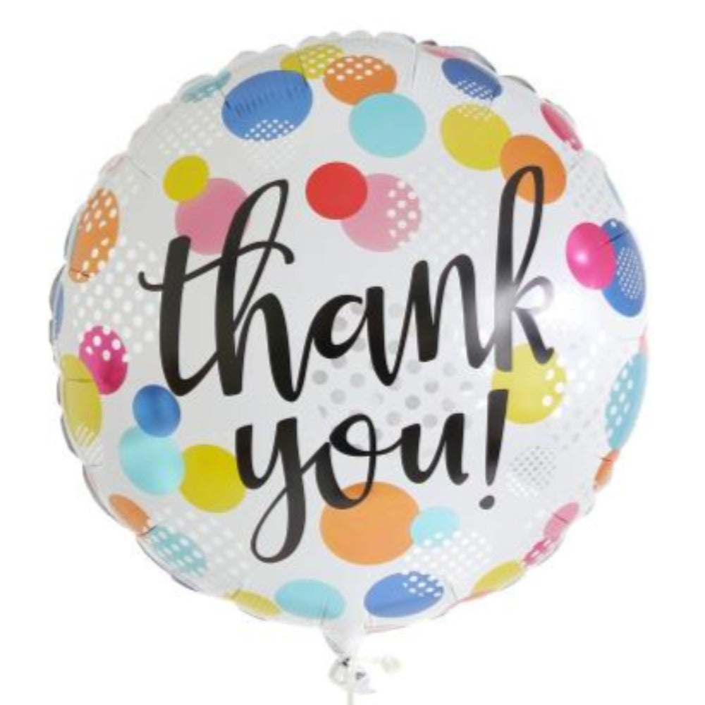 Thank you! Colored Polka Dots Balloon