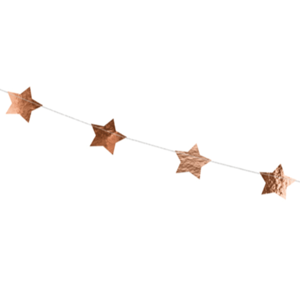 Rose Gold Star Garland