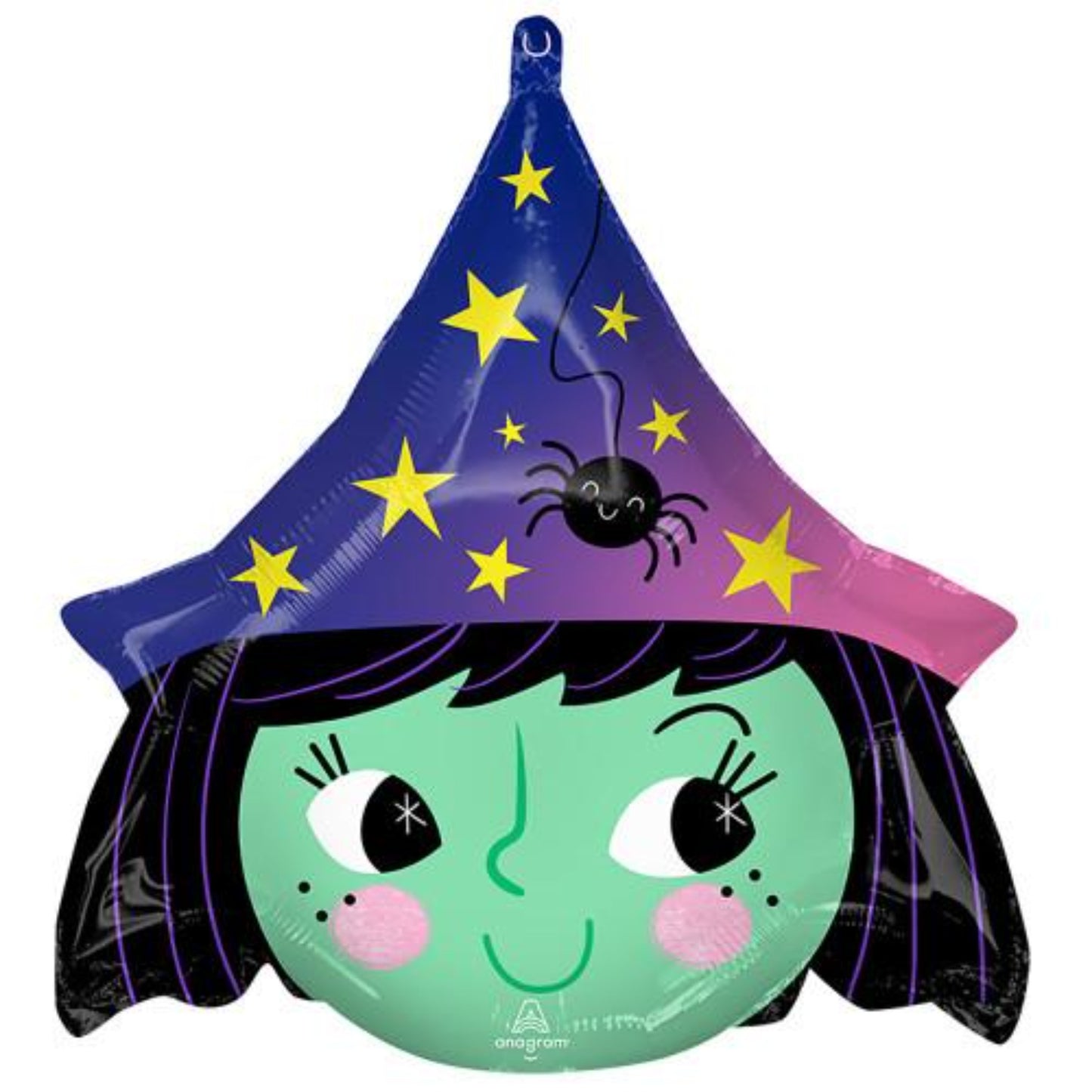 Cute Witch Face Balloon