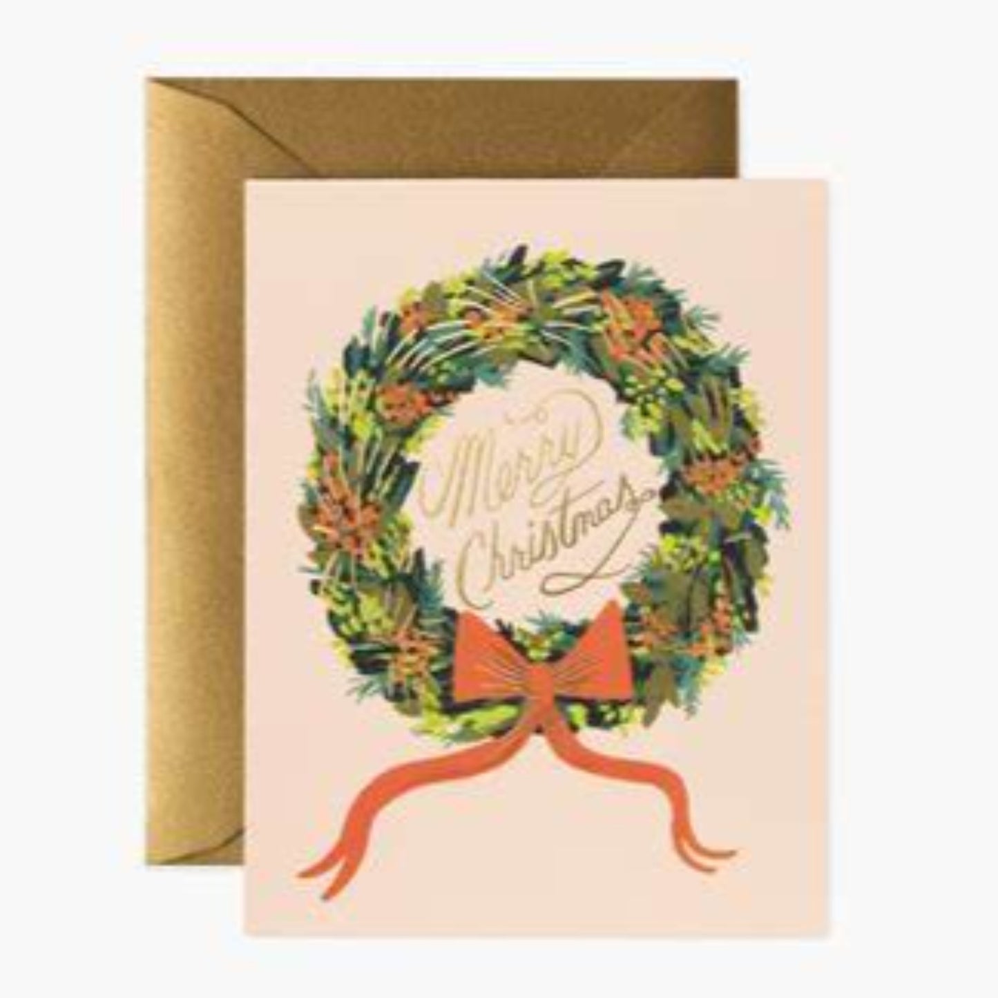 Merry Christmas Wreath Card