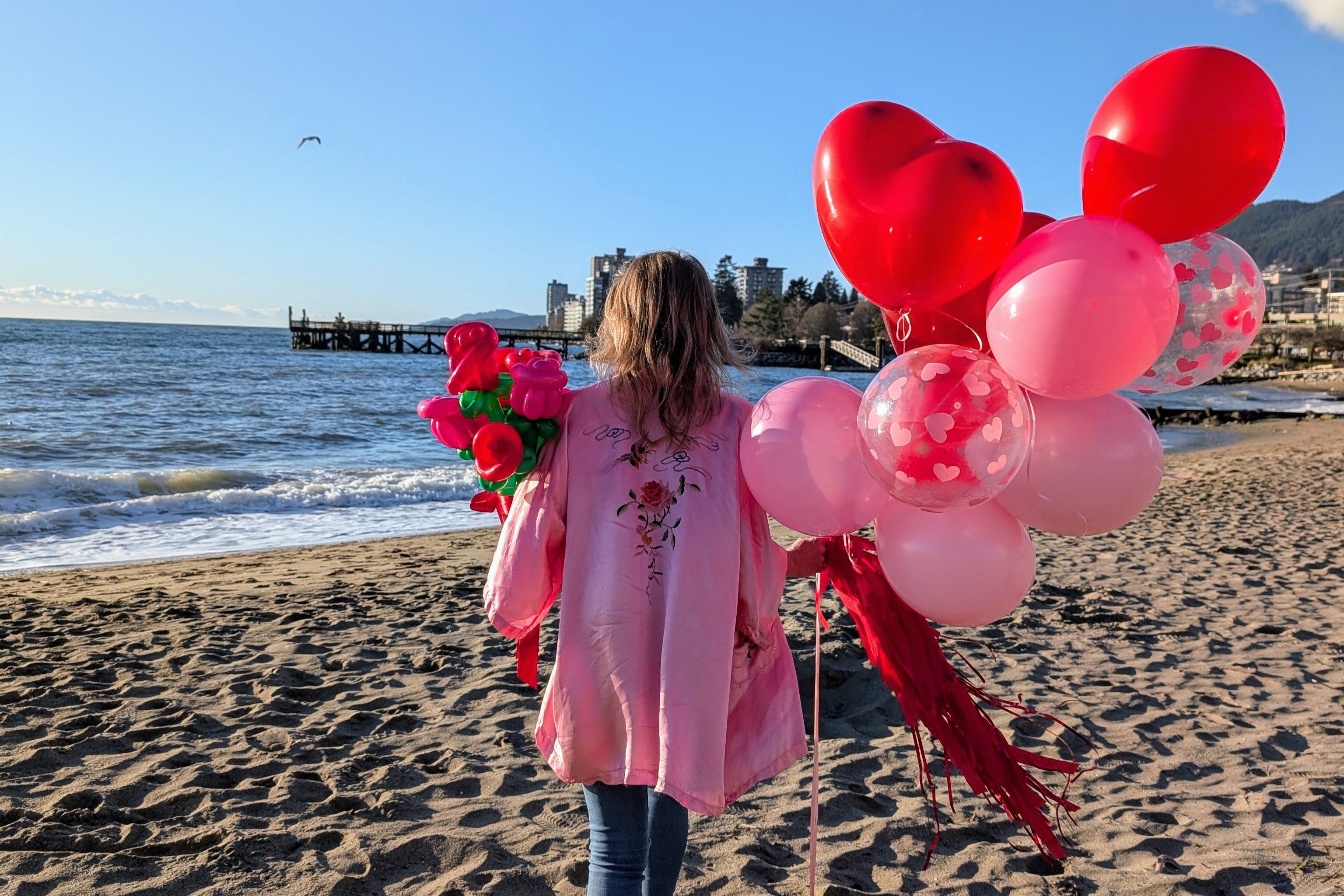 Valentines Balloons and Balloon Flowers