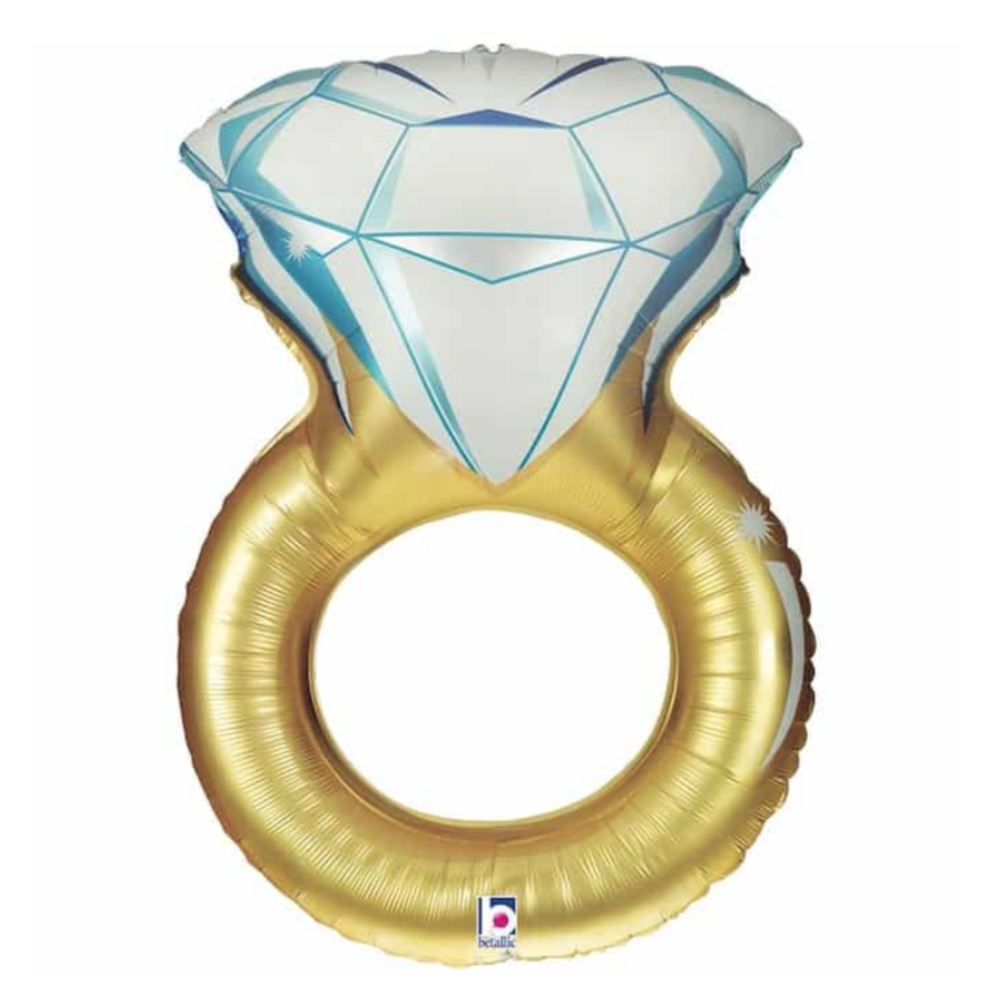 Gold Diamond Ring Foil Balloon