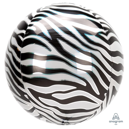 Zebra Print Orbz Balloon