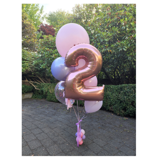 Jumbo Balloon Bouquet w/ Number