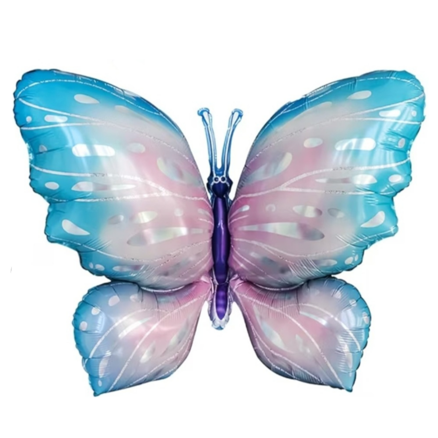 Blue and Pink Butterfly Balloon