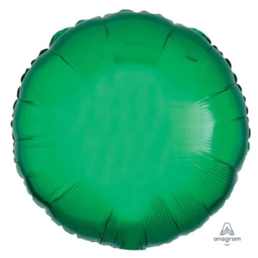 Metallic Green Round Foil Balloon