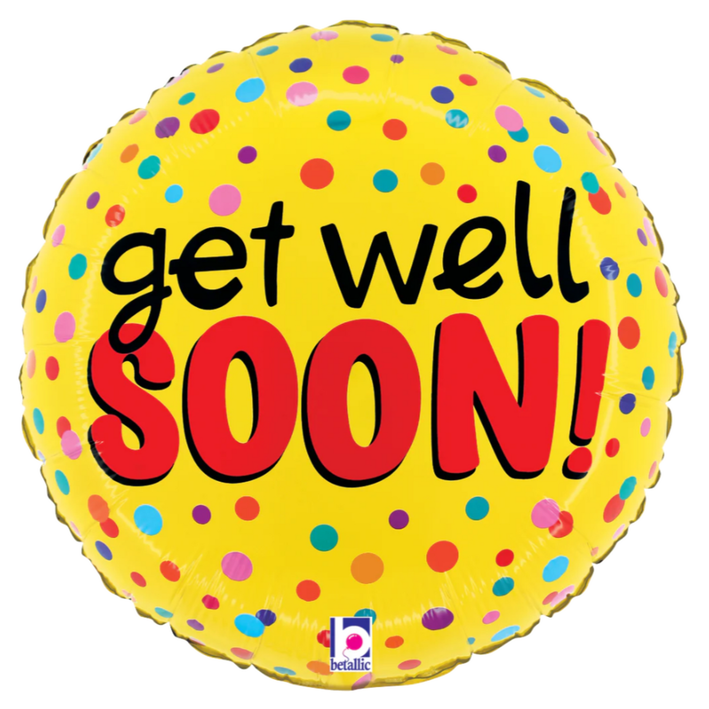 Polka Dot Get Well Soon Balloon