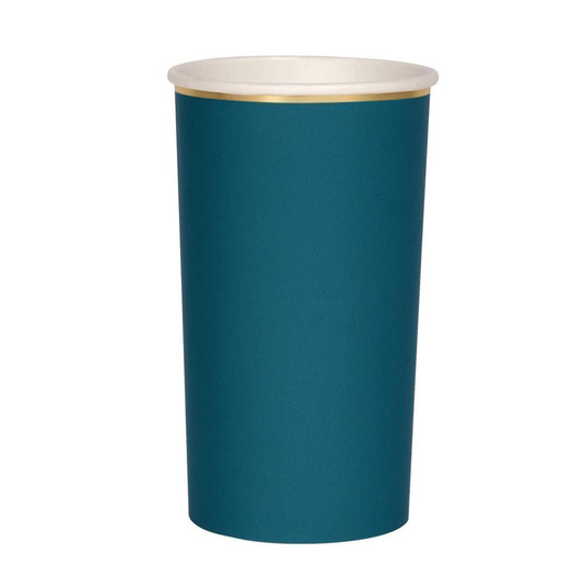 Teal Highball Cups