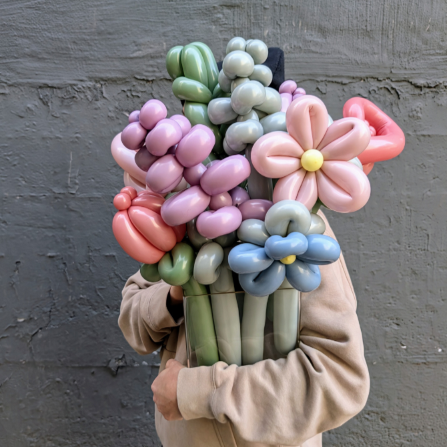 Muted Balloon Flower Bouquet