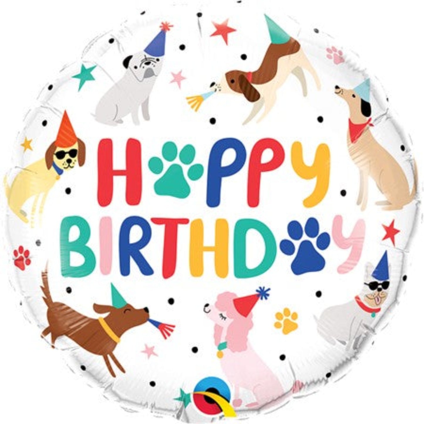 Party Puppies Birthday Balloon