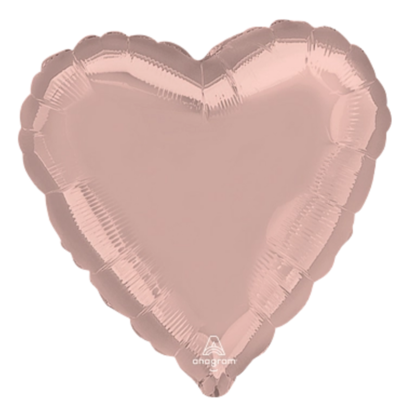 32" Metallic Pastel Pink Heart Balloon