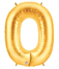 40" Gold Number Balloons