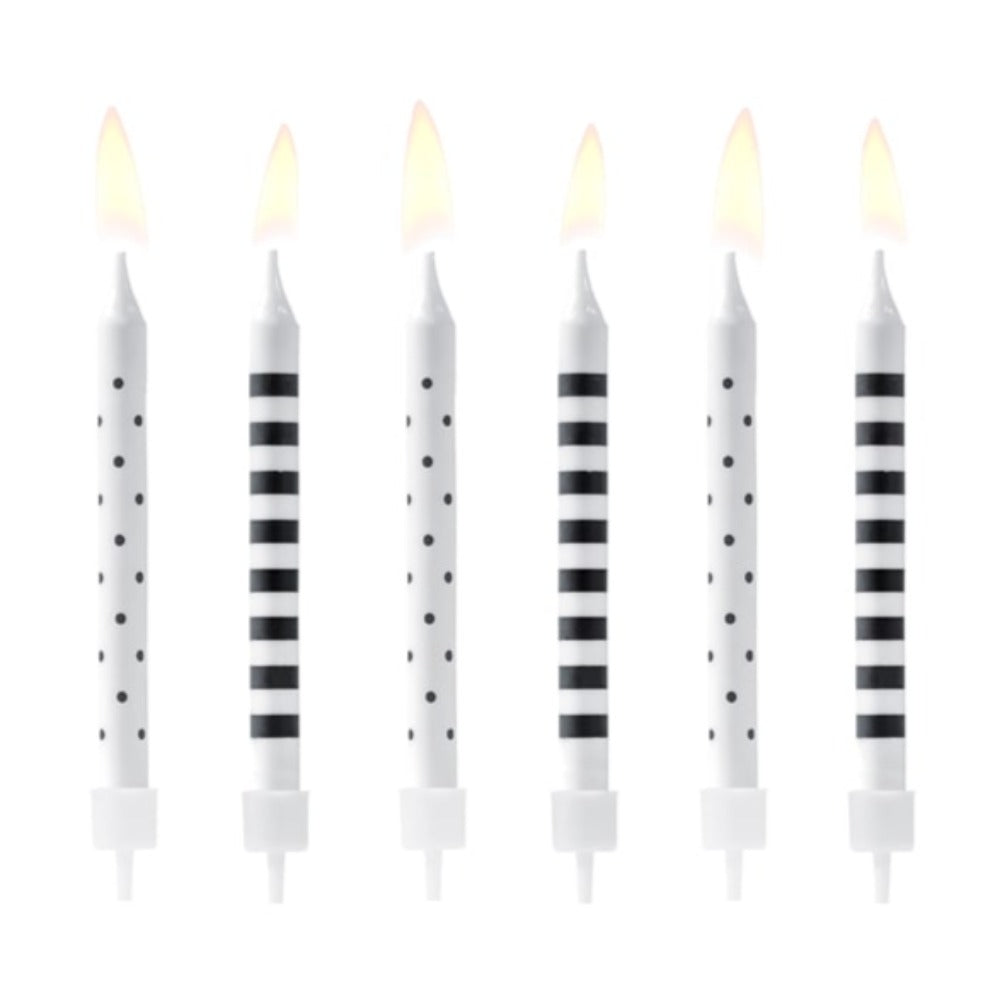 Dots and Stripes Candles