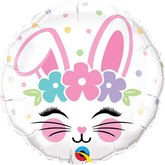 Easter Bunny Face Foil Balloon