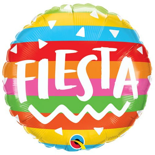 Fiesta Striped Foil Balloon