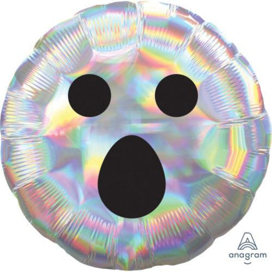 Iridescent Ghost Face Balloon