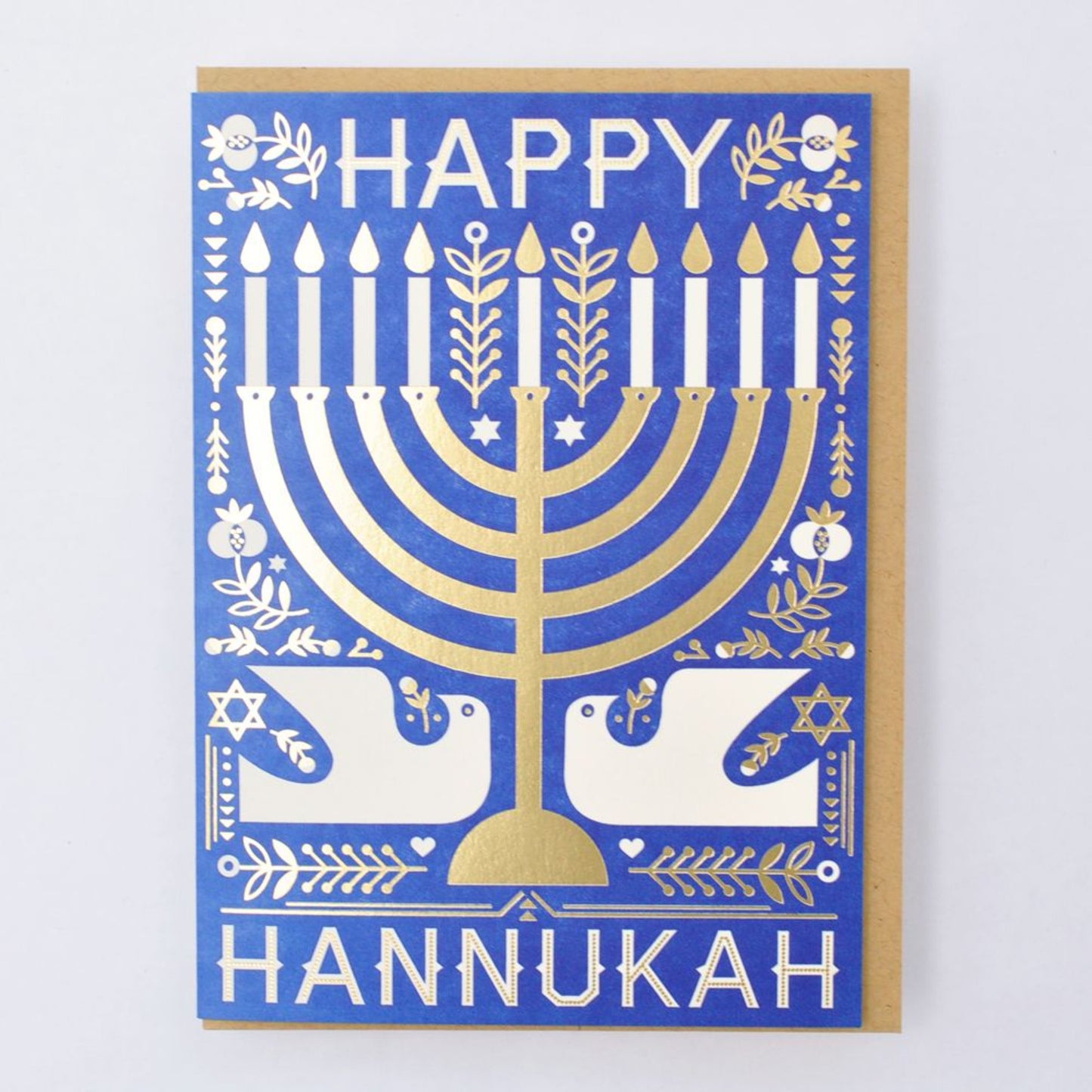 Happy Hanukkah Doves Card