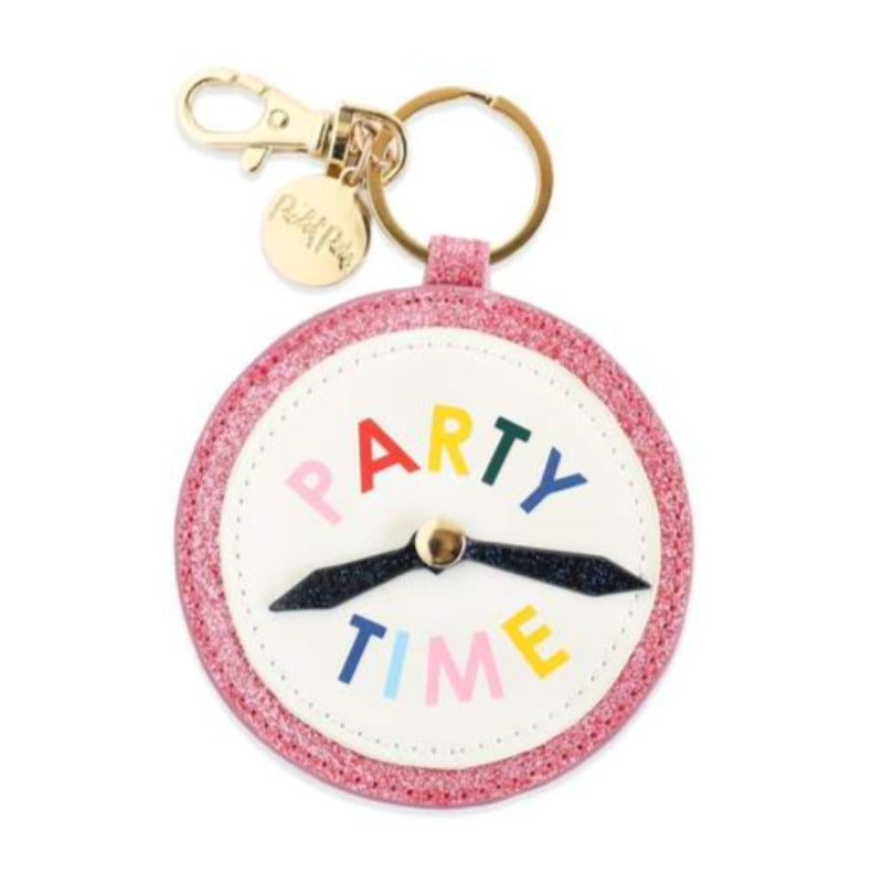 Party Time Clock Keychain