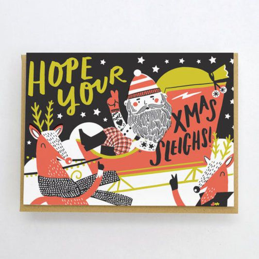 Hope Your Xmas Sleighs! Card