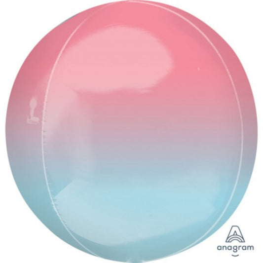 Pastel Pink & Blue Ombre Orbz Balloon