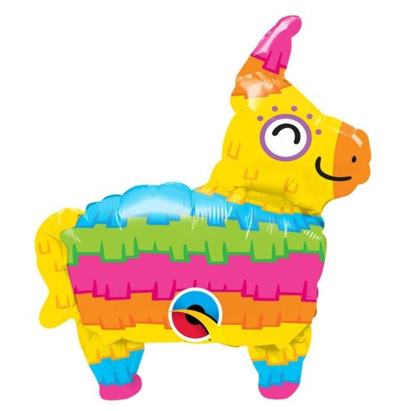 Rainbow Llama Pinata Balloon