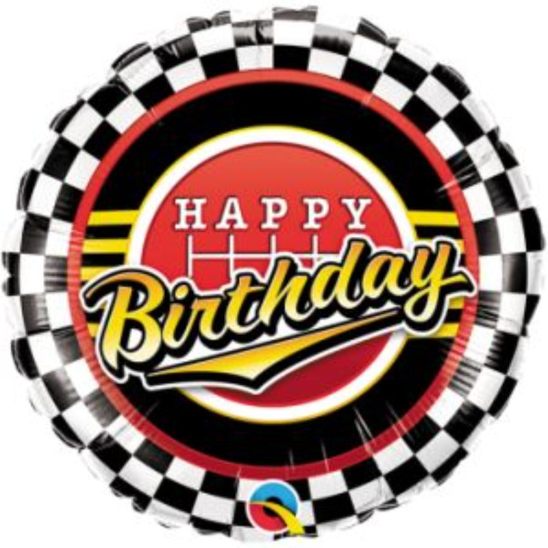 Racetrack Happy Birthday Balloon